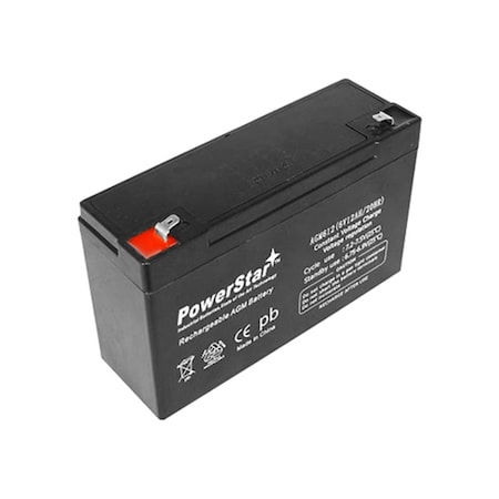 6V 12Ah IAKB0508 Peg Perego Replacement Battery